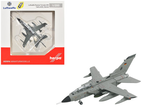 Panavia Tornado IDS Aircraft "TaktLwG 33 Buchel Air Base" German Luftwaffe 1/200 Diecast Model Airplane by Herpa Panavia Tornado IDS Aircraft "TaktLwG 33 Buchel Air Base" German Luftwaffe 1/200 Diecast Model Airplane by Herpa