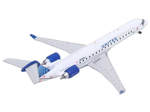 Bombardier CRJ550 Commercial Aircraft "United Express" (N506GJ) White with Blue Tail 1/400 Diecast Model Airplane by GeminiJets