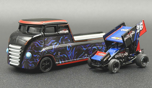 1/64 ACME 2026 World of Outlaws Custom Hauler & Sprint Car Diecast Car Models
