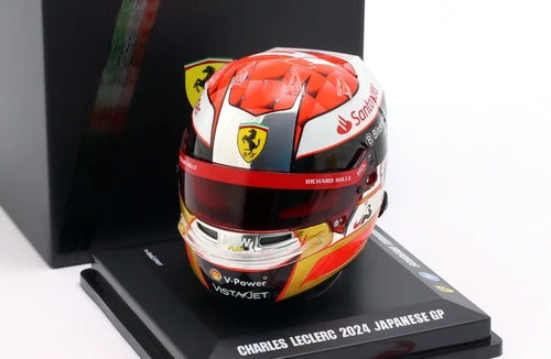1/5 Looksmart 2024 Formula 1 Ferrari #16 Charles Leclerc Helmet Tribute t Jules Bianchi Helmet Model