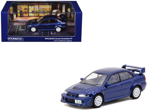 1/64 Tarmac Works Mitsubishi Lancer Evolution VI Tommi Mäkinen Edition (Blue) Diecast Car Model
