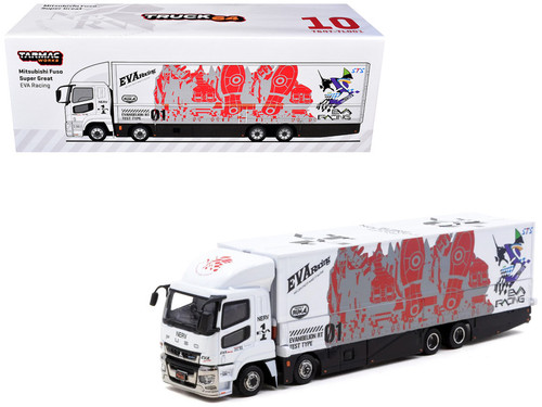 1/64 Tarmac Works Mitsubishi Fuso Super Great EVA Racing Diecast Car Model