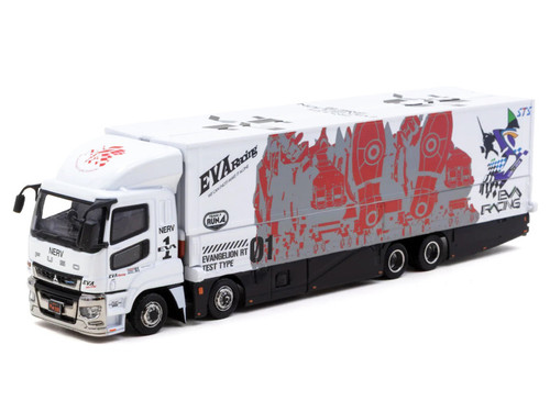 1/64 Tarmac Works Mitsubishi Fuso Super Great EVA Racing Diecast Car Model