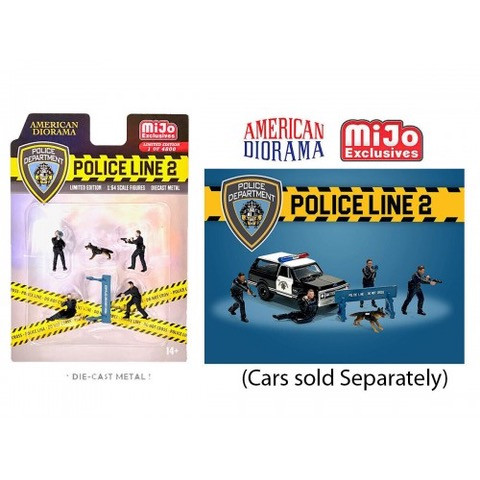 1/64 American Diorama Figure Set Police Line 2 - LIVECARMODEL.com