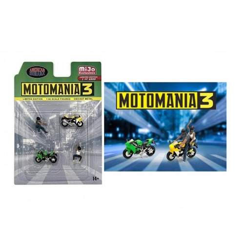 1/64 American Diorama Diecast Figure Set MotoMania 3 1/64 American Diorama Diecast Figure Set MotoMania 3