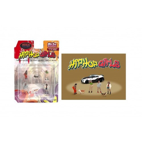 1/64 American Diorama Diecast Figure Set HIPHOP Girls 1/64 American Diorama Diecast Figure Set HIPHOP Girls