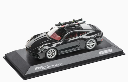 1/43 Dealer Edition Porsche 911 (992.2) Carrera Coupe with Ski (Black Metallic) Car Model 1/43 Dealer Edition Porsche 911 (992.2) Carrera Coupe with Ski (Black Metallic) Car Model