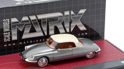 1/43 Matrix 1967 Citroen DS21 Grand Palais Coupe (Silver Grey Metallic) Car Model