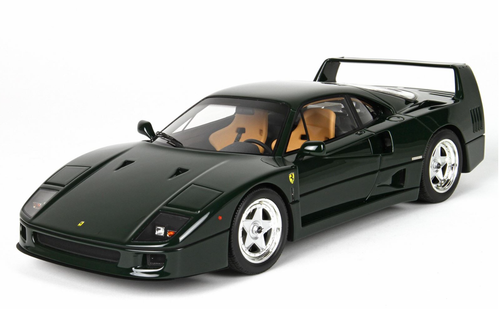 1/43 BBR 1987 Ferrari F40 (Abetone Green with Ferrari CREAM Seat A 3997) Car Model