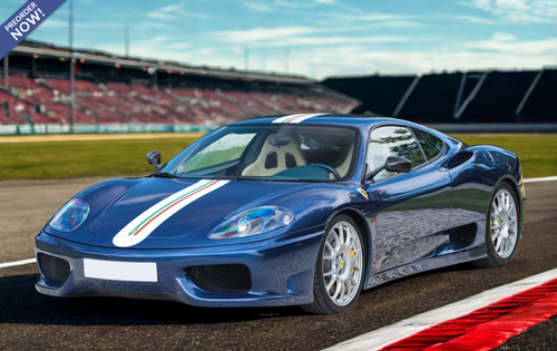 1/43 BBR Ferrari 360 Challenge Stradale (Blu Tour de France Blue with Italian Flag) Car Model