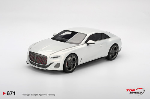 1/43 TSM Bentley Batur Bonneville Pearl White Car Model