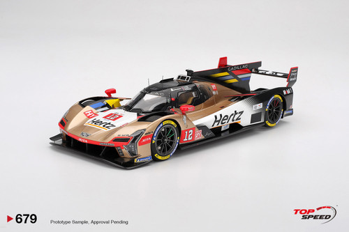 1/18 Top Speed 2025 Cadillac V-Series.R #12 CADILLAC HERTZ TEAM JOTA 2025 Le Mans 24 Hrs Car Model