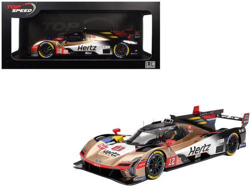 1/18 Top Speed 2025 Cadillac V-Series.R #12 CADILLAC HERTZ TEAM JOTA 2025 Le Mans 24 Hrs Car Model