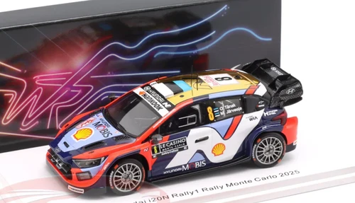 1/43 Spark Hyundai i20N Rally1 No.8 Rally Monte Carlo 2025 O. Tänak - M. Järveoja Car Model
