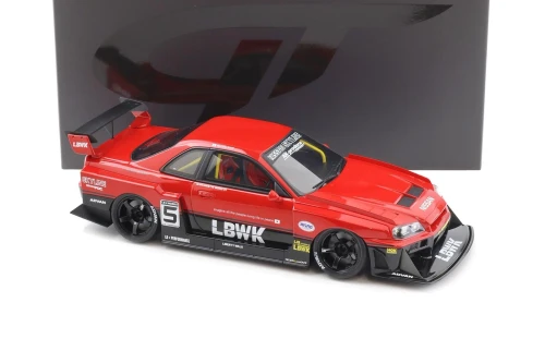 1/18 GT Spirit 2020 Nissan Skyline GT-R GTR R34 LB Super Silhouette (Red) Car Model