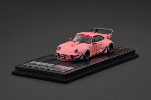 1/64 Porsche 911 Rauh-Welt 993 RWB Diecast Car Model Pink IG2153