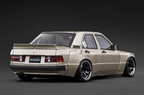 1/18 IG Ignition Model Mercedes-Benz 190 Pandem (Champagne Gold) Car Model