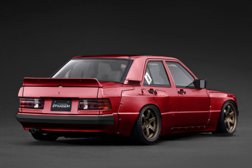 1/18 IG Ignition Model Mercedes-Benz 190 Pandem (Red) Car Model