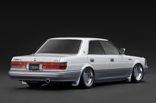 1/18 IG Ignition Model Toyota Crown Royal Saloon G (130) (Pearl White & Silver) Resin Car Model