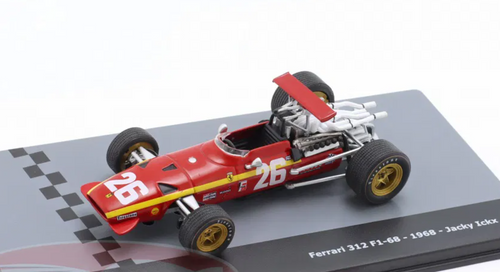 1/43 Altaya 1968 Formula 1 Jacky Ickx Ferrari 312 F1-68 #26 Car Model