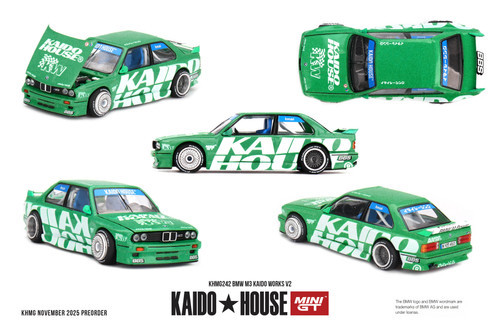 1/64 Kaido House BMW M3 E30 Kaido Works V2 Diecast Car Model