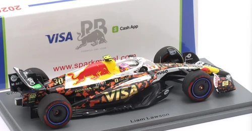 1/43 Spark Racing Bulls VCARB 02 No.30 Visa Cash App Racing Bulls Formula One Team US GP 2025 Liam Lawson Car Model