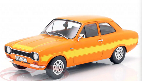 1/18 ModelCarGroup 1973 Ford Escort MK I RS 2000 (Orange & Yellow) Diecast Car Model