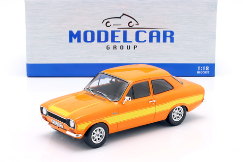 1/18 ModelCarGroup 1973 Ford Escort MK I RS 2000 (Orange & Yellow) Diecast Car Model
