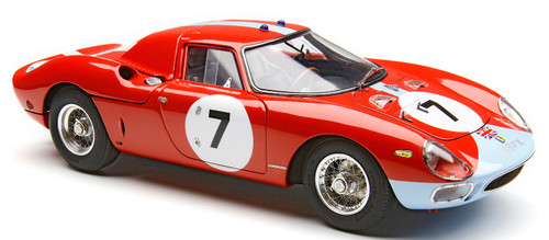 1/18 CMC 1964 Ferrari 250 LM #7 Winner 12h Reims Maranello Concessionaires Graham Hill, Jo Bonnier Diecast Car Model