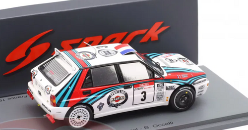 1/43 Spark Lancia Delta HF Integrale EVO No.3 Winner Tour de Corse - Rally de France 1992 D. Auriol - B. Occelli Car Model