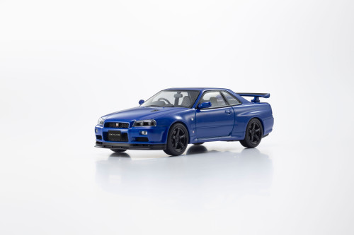 1/43 Kyosho Nissan Skyline R34 GT-R V-Spec II (Bayside Blue) Diecast Car Model