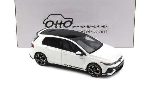1/18 OTTO 2024 Volkswagen Golf MK8 Golf VIII 8 GTI Clubsport (Pure White) Car Model