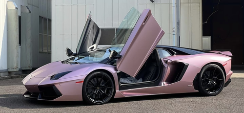 1/18 HH Model Lamborghini Aventador LP700-4 Roadster (Royal Rose Gold) Car Model Limited