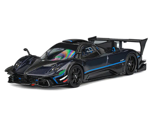 1/64 CM Model Pagani Zonda Revlucion (Metallic Blue with Carbon Fiber) Diecast Car Model