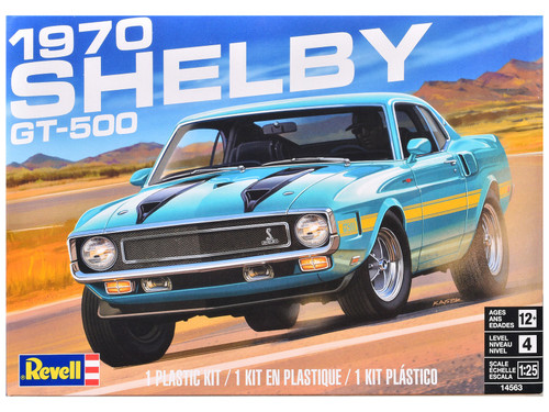 Level 4 Model Kit 1970 Shelby GT-500 1/25 Scale Model by Revell