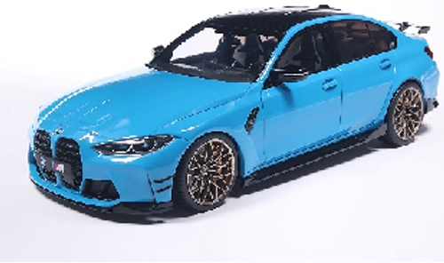 1/18 Solido 2024 BMW M3 G80 M Performance (Daytona Beach Blue) Diecast Car Model
