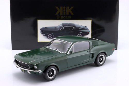 1/12 KK Scale 1968 Ford Mustang GT Fastback Movie Edition Bullitt Steve McQueen "Lt. Frank Bullitt" Diecast Car Model