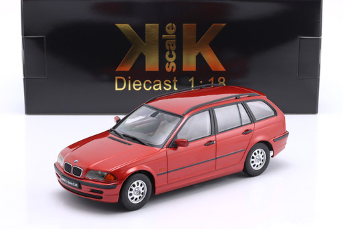 1/18 KK Scale 1999 BMW 3 Series (E46) Touring (Red) Diecast Car Model