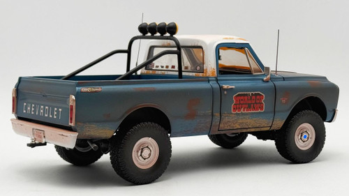 1/18 ACME 1967 Chevrolet K10 World of Outlaws Push Truck (Blue) Diecast Car Model