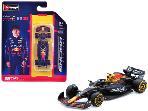 1/64 BBurago 2025 Formula 1 Oracle Red Bull Racing RB21 #22 Yuki Tsunoda Diecast Car Model
