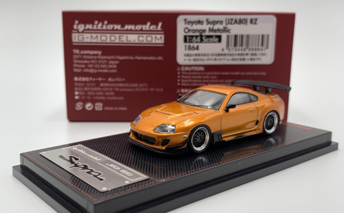 1/64 IG Ignition Model Toyota Supra (JZA80) RZ Orange Metallic Diecast Car Model