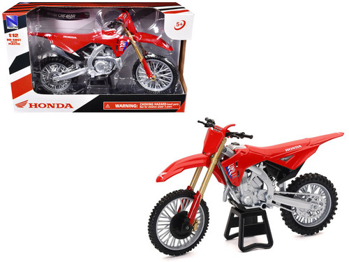 2012 Honda CR 250R Red 1/12 Diecast Motorcycle Model by New Ray