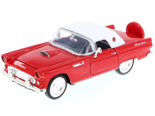 1/24 Motormax 1956 Ford Thunderbird Red Diecast Car Model