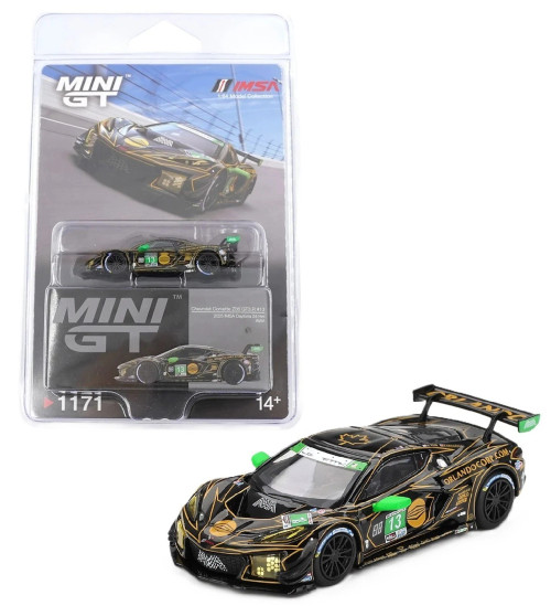 1/64 Mini GT Chevrolet Corvette Z06 GT3.R #13 AWA 2025 IMSA Daytona 24 Hrs Diecast Car Model