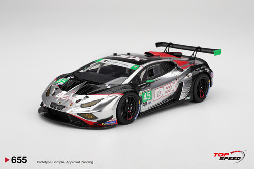 1/18 Top Speed 2025 Lamborghini Huracán GT3 EVO2 #45 DEX Wayne Taylor Racing IMSA Daytona 24 Hrs Car Model