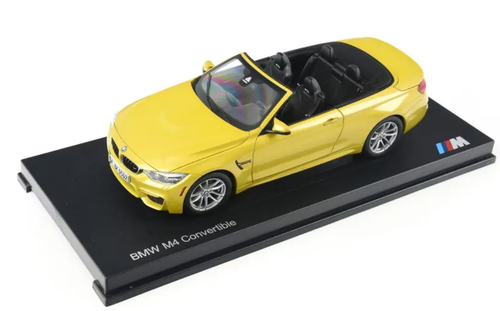 1/18 Dealer Edition BMW M4 F83 Convertible (Austin Yellow) Diecast Car Model