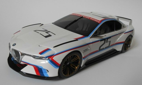 1/18 Dealer Edition BMW 3.0 CSL HOMMAGE White Diecast Car Model