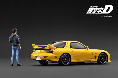 1/18 Ignition Model IG INITIAL D Mazda RX-7 (FD3S) (Yellow )with