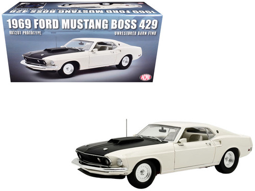 1/18 ACME 1969 Ford Mustang Boss 429 KK1201 Prototype Unrestored Barn Find Edition Diecast Car Model