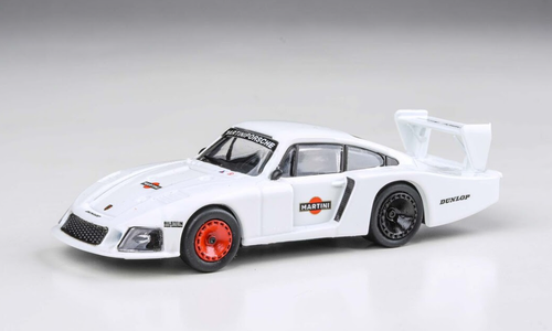 1/64 Paragon Porsche 935/78 Moby Dick White Martini Racing Porsche System Test Car Diecast Car Model
